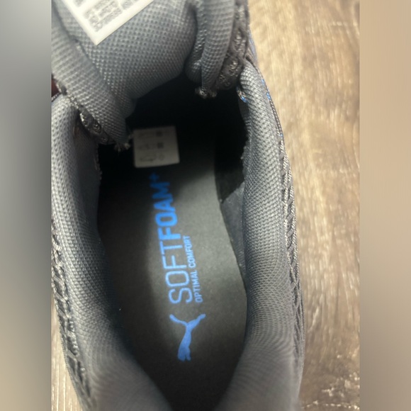 PUMA AXELION SPARK LOW TRAINERS SPORTS SNEAKERS MEN SHOES GREY/BLUE - Picture 9 of 11